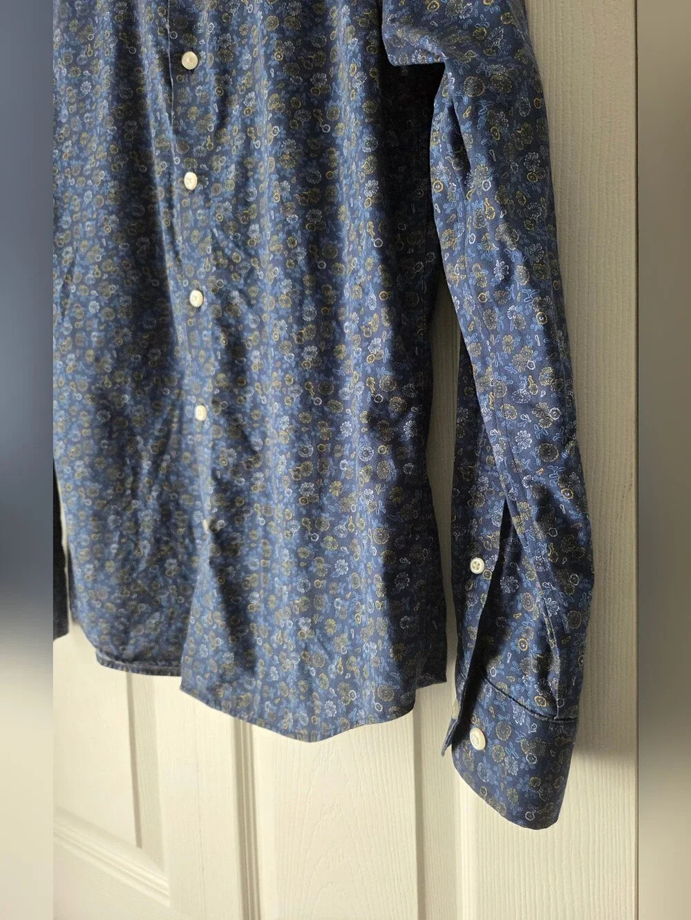 Banana Republic Men's Untucked Slim Fit Button-Down Shirt Size S